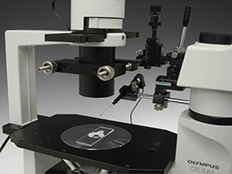 Joystick manipulator with lens/condenser mounting clamp jpg