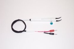 CUY646P: Tweezers w/platinum bow-shape electrodes